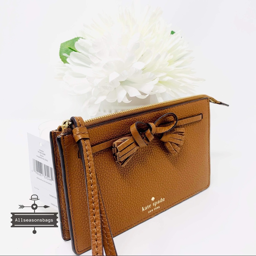 🔽Kate spade hayes tote wristlet Wallet ginger set - Picture 8 of 8